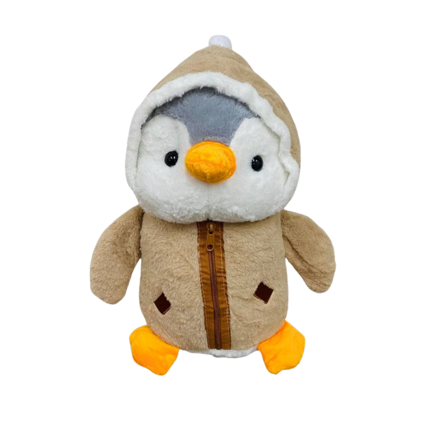 Pelúcia Pinguim com Touca 45 CM