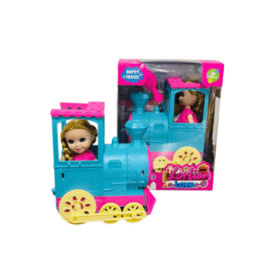 Boneca com Trenzinho e Acessórios - Ref. PR1262