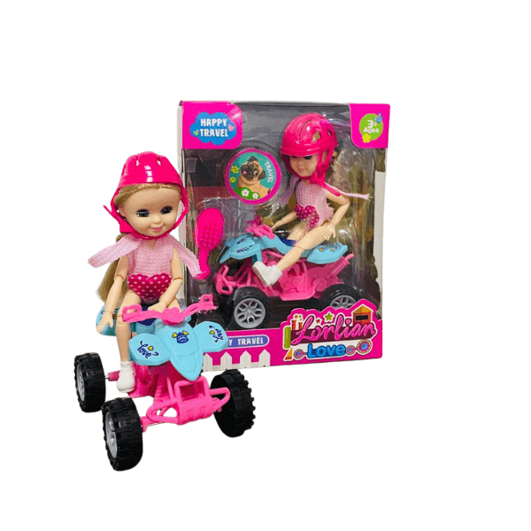 Boneca com Quadriciclo e Acessórios - Ref. PR1262
