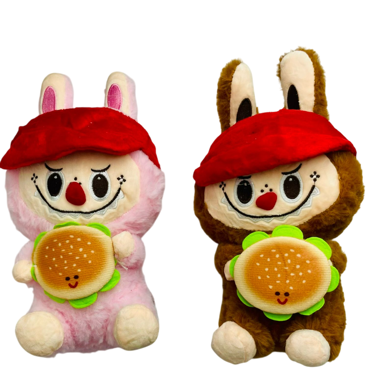 PELUCIA LABUBU COM HAMBURGUER 22CM