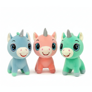 Unicórnios Fofos de 32 cm: Magia em Três Cores Irresistíveis