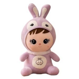 Coelho Bebê de Pelúcia Gigante Lilas - 55cm (Antialérgico e Super Macio!)
