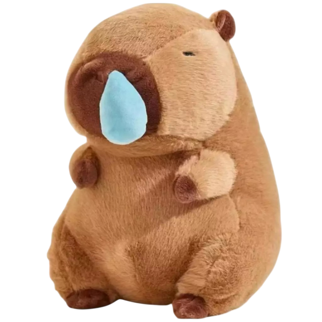Capivara de Pelúcia Engraçada com Meleca no Nariz - 30cm de Puro Humor! - Imagem 4