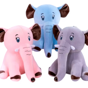 Elefante de Pelúcia Fofo - 30cm (Decoração e Naninha)