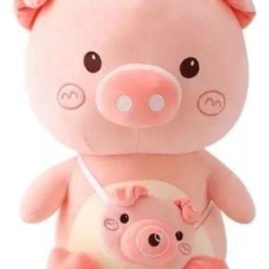 Abraço e Estilo: Pelúcia Porco 34 CM com Bolsinha Fofa!