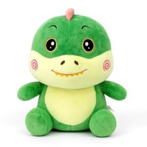 Dinossauro Fofo de Pelúcia 30cm - Verde Kawaii e Macio!