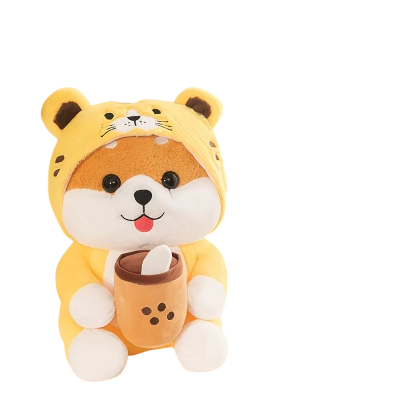 Pelúcia Urso Com Touca De Tigre 30cm Que Une Fofura e Tendência - Imagem 3