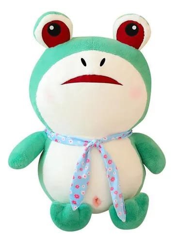 Pelúcia Sapo Kawaii 50 cm – Super Fofa, Macia e Perfeita para Presentear!