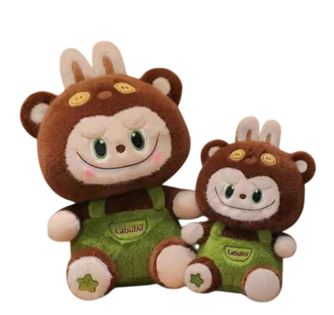 đđ° Labubu ColecionĂĄvel GIGANTE de PelĂșcia - 40cm (MacacĂŁo Verde e Orelhas Fofas!) âš - Imagem 2