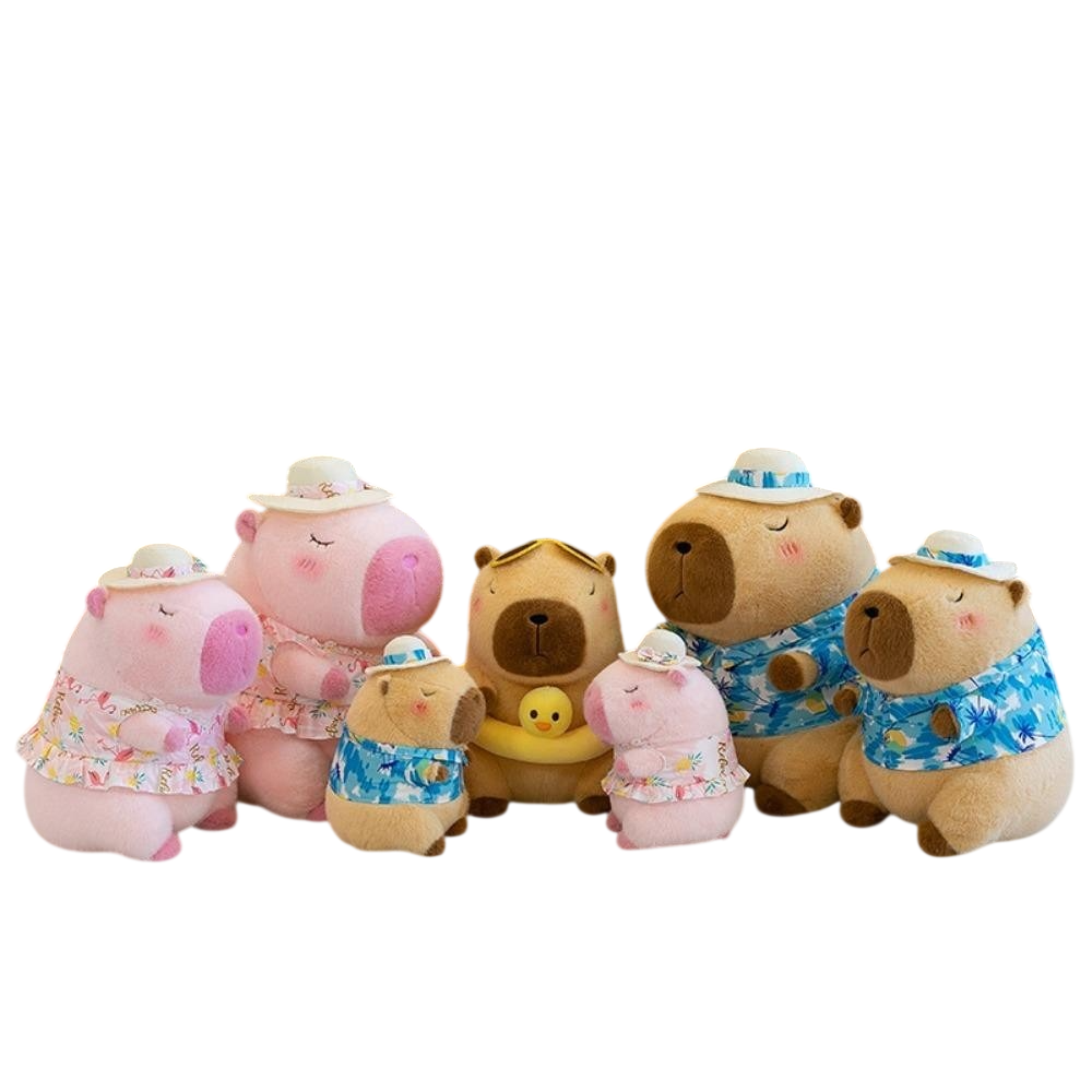 Capivaras de Pelúcia em Ritmo de Férias Verão 23 CM