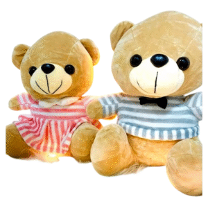 Par de Ursos de Pelúcia Elegantes 25 CM