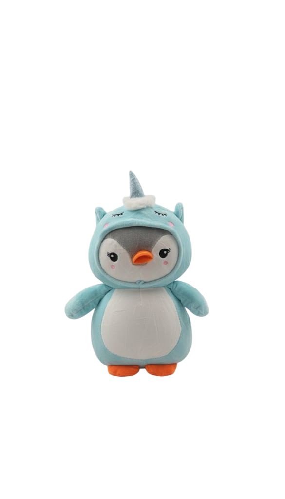 Pelúcia Pinguim Unicórnio 32cm - Imagem 3
