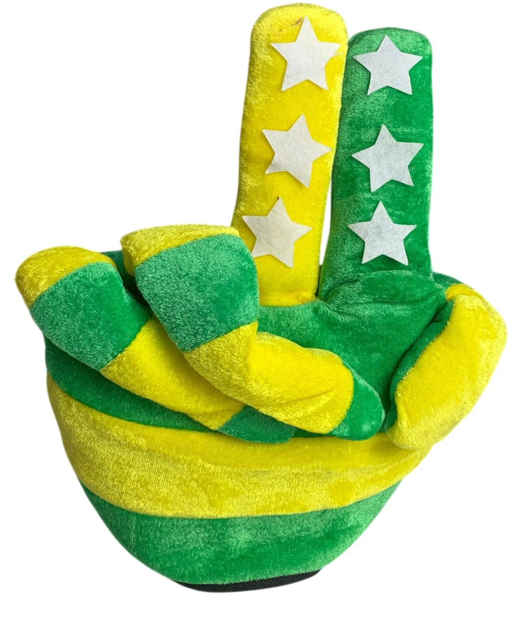 Chapéu Mão Torcedor Brasil de Pelúcia – Acessório Divertido para Jogos e Festas - Imagem 2