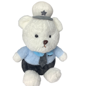 Ursinho Oficial de Pelúcia Azul– Estilo Elegante