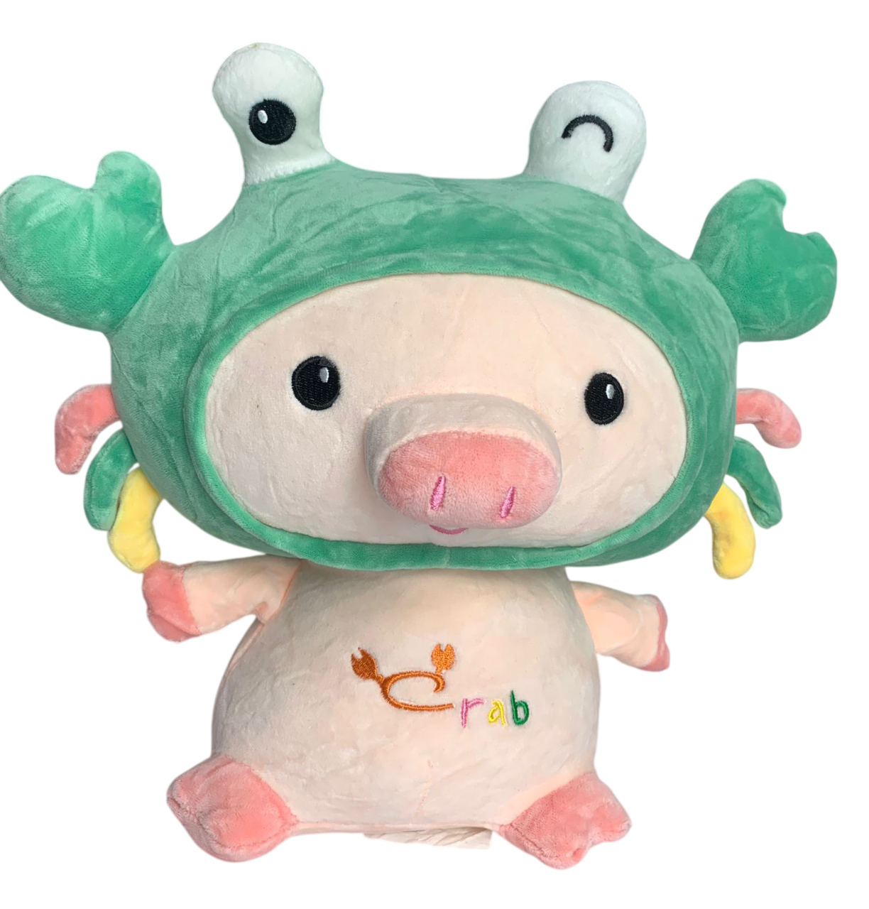Pelúcia Porquinho Caranguejo Fofinho Verde - Imagem 2
