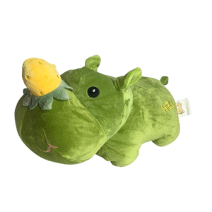 Hipopótamo Tropical de Pelúcia Verde – Doce & Aconchegante